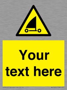 Custom Warning sand yachting